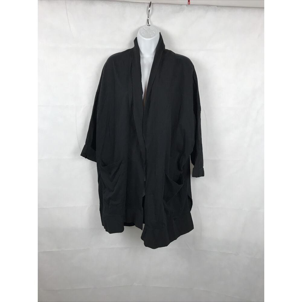 Ivan Grundahl Copenhagen‎ Open Jacket Black Lagenlook S/M 100% Cotton